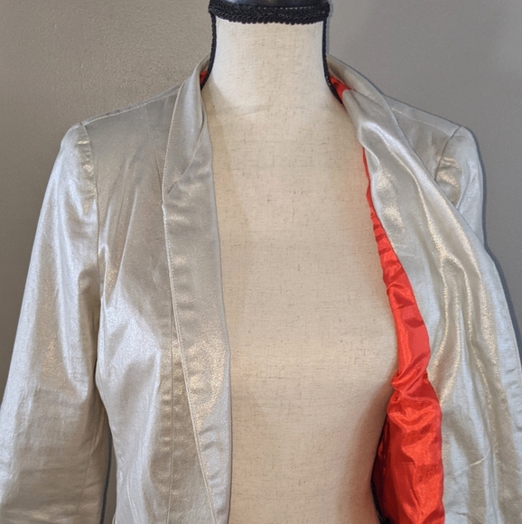 Camilla Tree Silver Blazer with Hot Pink Liner - Picture 2 of 10